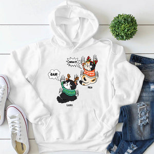 Grumpy Cat, Gift For Cat Lover, Personalized Shirt, Cat Scratching Shirt, Christmas Gift - Shirts - GoDuckee