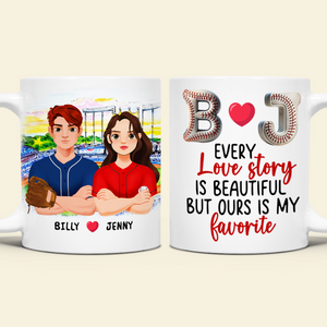 Personalized Gifts For Baseball Lover Couple Coffee Mug 01xqpu171024hg - Coffee Mug - GoDuckee