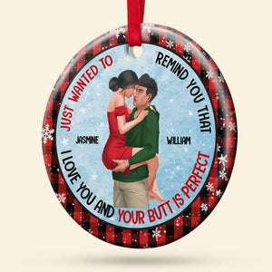 Personalized Gifts For Couple Ornament 01dgdt010824hh Naughty Couple Gift - Ornament - GoDuckee