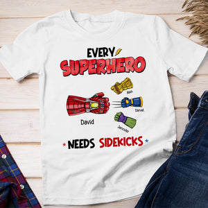 Fist Bump - Every Super Dad Needs Sidekicks, Personalized Shirt - Shirts - GoDuckee