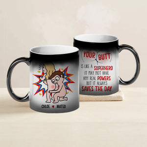 Naughty Couple, Personalized Magic Mug, Gifts For Him Gifts For Her - Magic Mug - GoDuckee