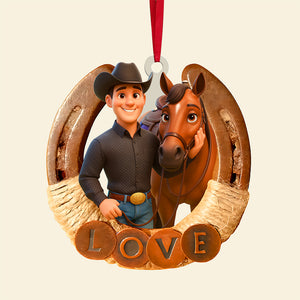 Horse Lover Ornament - Custom Photo Gifts For Horse Lovers 01pgta290825 - Ornament - GoDuckee