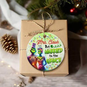 Personalized Gifts For Couple Christmas Ceramic Ornament 03OHQN241024 - Ornament - GoDuckee