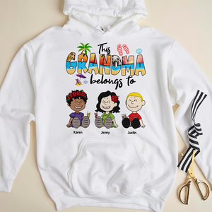 Personalized Gifts For Grandma Shirt Beach Summer With Kids 03xqpu140125pa - Shirts - GoDuckee