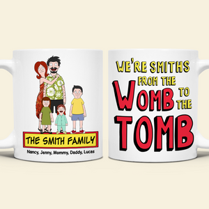 Personalized Gifts For Family Coffee Mug Cartoon Family 02ACPU020225HG - Coffee Mug - GoDuckee