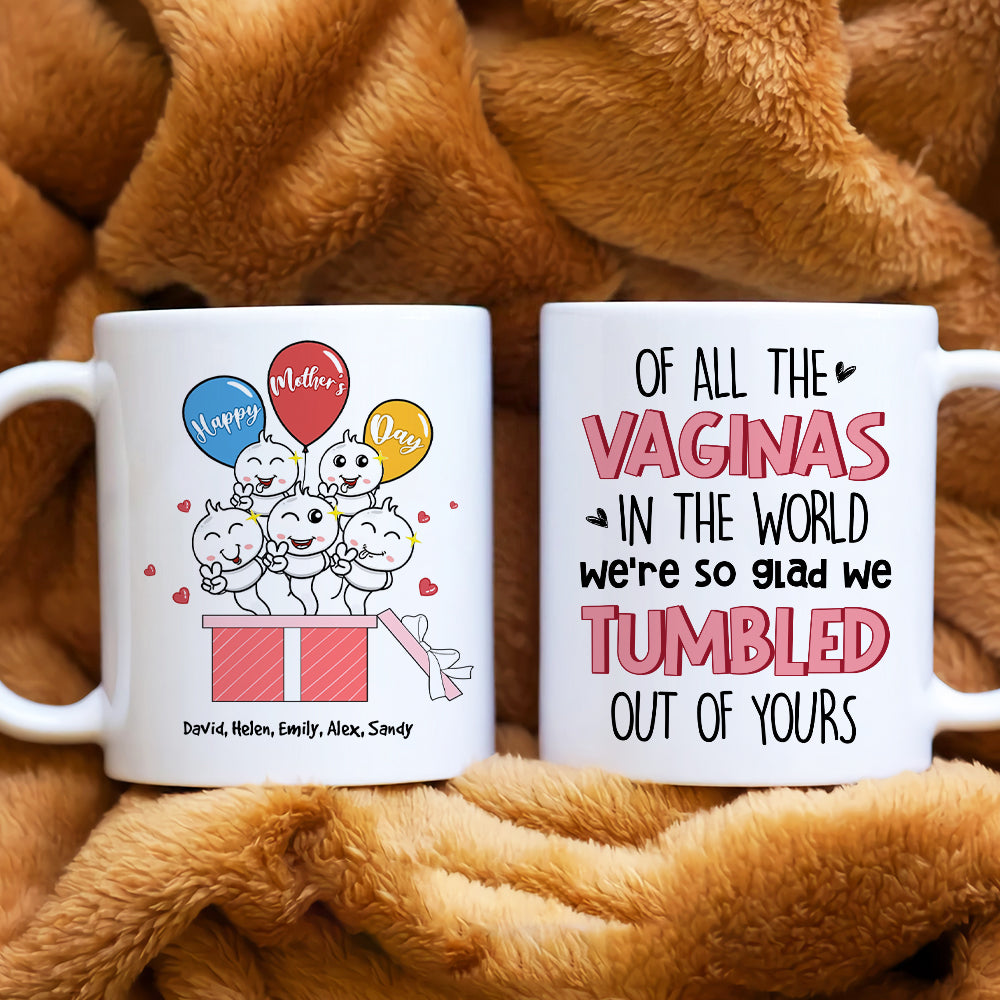 Gift For Mom, Personalized Mug, Funny Sperm Mug, Mother's Day Gift - Coffee Mug - GoDuckee