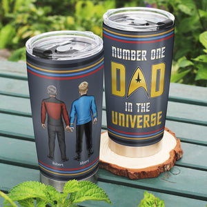 Number One Dad In The Universe Personalized Tumbler TZ-TCTT-01dnqn220523hh - Tumbler Cup - GoDuckee