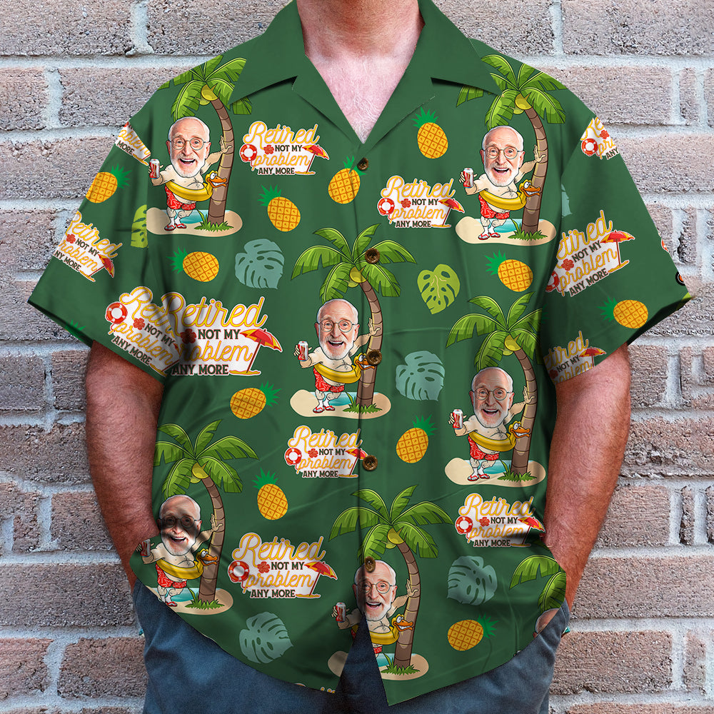 Old Man Retired Not My Problem Anymore, Hawaiian Shirt and Men Beach Shorts (New) - Hawaiian Shirts - GoDuckee