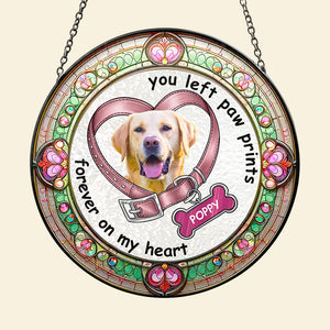 Custom Photo Gifts For Pet Lovers Christmas Stained Glass 09ACDT090924 - Ornament - GoDuckee