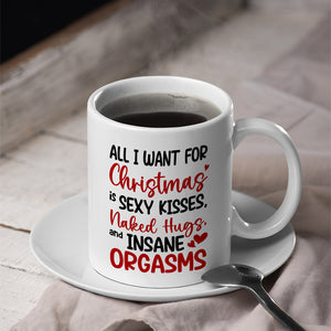 Romantic Couple, All I Want For Christmas Is Sexy Kisses, Personalized Coffee Mug, Couple Gifts, Gifts For Him/Her, Unique Christmas Gifts - Coffee Mug - GoDuckee