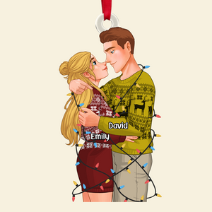 Personalized Gifts For Couple Christmas Ornament 02ACPU111124DA