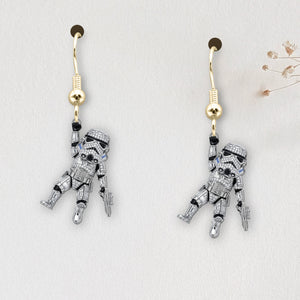 Funny Hanging Galactic Characters Earrings - Personalized Gifts For Movie Fans 05QHDT110725 - Earrings - GoDuckee