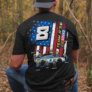 Racing Support Team Personalized Shirt, Star And Stripes Racing Shirt Gift For Racing Lovers 04hthn190623 - Shirts - GoDuckee