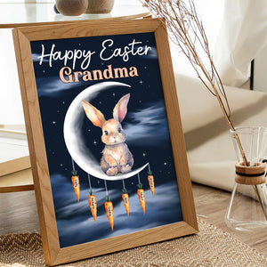 Personalized Gifts For Grandma Canvas Print Happy Easter - Canvas Print - GoDuckee