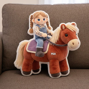 Horse Riding Pillow - Custom Photo Gifts For Horse Lovers 05natn121225 - Pillow - GoDuckee