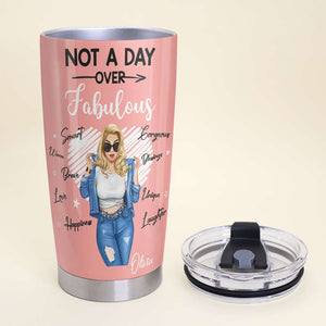 Personalized Gifts For Mom Tumbler Not A Day Over Fabulous - Tumbler Cups - GoDuckee