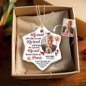 Custom Photo Gifts For Heaven Christmas Ornament 01ACDT191024 - Ornament - GoDuckee