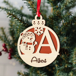 Personalized Gifts For Christmas Ornament Snowman 03ACPU240924 - Ornament - GoDuckee