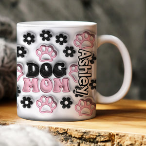 Dog Mom 02huhn281023 Personalized White Edge-to-edge Mug - Coffee Mug - GoDuckee