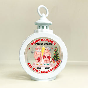 Being Naughty For Years And Still Going Strong, Personalized Led Light Ornament, Xmas Gift For Old Couple - Ornament - GoDuckee