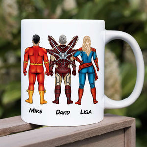 Dad You're Our Hero Personalized Mug 04DNHN240523TM - Coffee Mug - GoDuckee