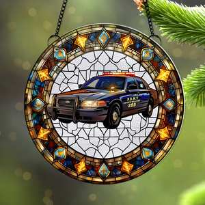 Personalized Christmas Gifts For Firefighter Suncatcher Ornament 78acpu290824 - Ornament - GoDuckee