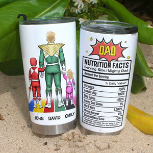 Nutrition Facts, Gift For Dad, Personalized Tumbler, Dad And Kids Tumbler, Father's Day Gift 07DNHN130523HH - Tumbler Cup - GoDuckee