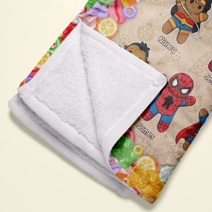 Personalized Christmas Gifts For Grandma Blanket, Super Cookie Squad 02kapu111024 - Blanket - GoDuckee