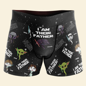 Personalized Gifts For Dad Men's Boxers I Am Their Father 04TODT240124HA - Boxers & Briefs - GoDuckee