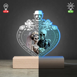 In This World And The Next You Are My Forever Love, Personalized Led Light, Best Gifts For Couple - Led Night Light - GoDuckee