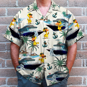 Happy Ducky Personalized Hawaiian Shirt - Upload Vehicle Image - Hawaiian Shirts - GoDuckee