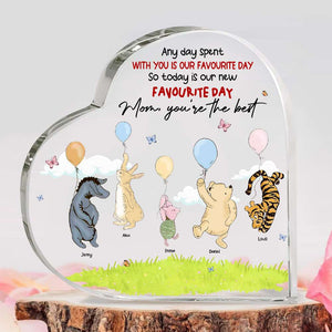 Personalized Gifts For Mom Heart Plaque Mom You're The Best 01HTHN270224 - Shaped Plaques - GoDuckee