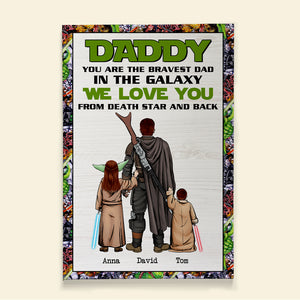 You Are The Bravest Dad Personalized Canvas Print, Gift For Dad-4ohtn180523hh - Poster & Canvas - GoDuckee