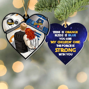 You Are My Chosen One, Couple Gift, Personalized Ornament, Couple Hugging Ornament, Christmas Gift 01HTHN100823HH - Ornament - GoDuckee
