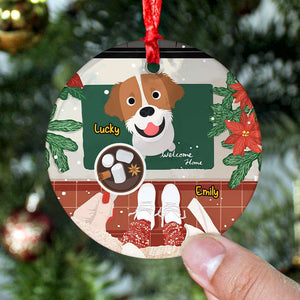 Gift For Dog Lover, Personalized Ornament, Christmas Dogs Ceramic Ornament, Christmas Gift 05QHHN110823 - Ornament - GoDuckee