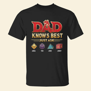 Dad Knows Best - Personalized Shirt - Gift For Dad 02HUTN150523 - Shirts - GoDuckee