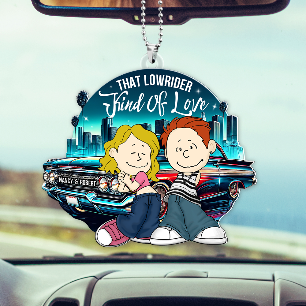 Personalized Gifts For Couple Car Ornament, Lowrider Car Lover 05qhpu030125hg - Ornament - GoDuckee