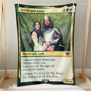 Personalized Gift For Couple Blanket I Would Rather Share One Life Time With You 01HTHN060124 - Blanket - GoDuckee