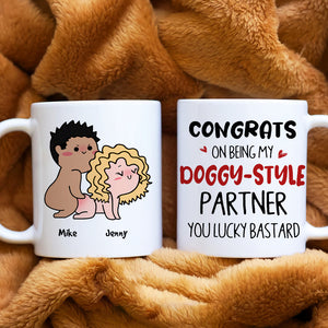 Congrats On Being My Partner-Personalized Coffee Mug DR-WHM-01nahn210623hh - Coffee Mug - GoDuckee