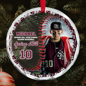 Custom Photo Gifts For Baseball Lovers Christmas Ornament 04ACDT081024 - Ornament - GoDuckee