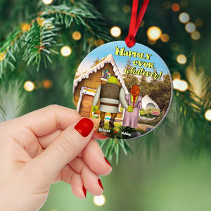 Personalized Couple Cookie House Ornament, Gift For Him, Gift For Her PW-CSO-ACRYLIC-06QHHN191023HH - Ornament - GoDuckee