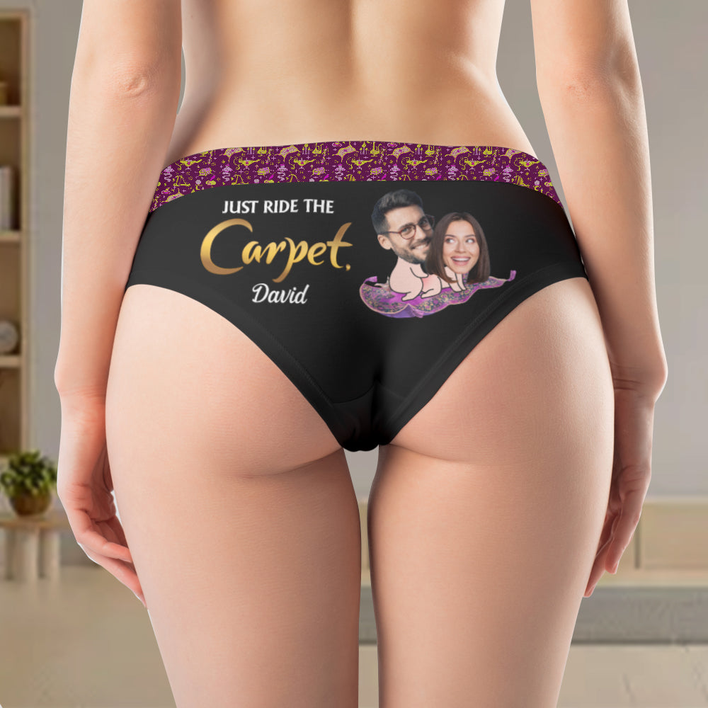 Just Ride The Carpet, Gift For Her, Personalized Women Boxer, Naughty Couple Boxer 02HTHN291223-1 - Boxer Briefs - GoDuckee