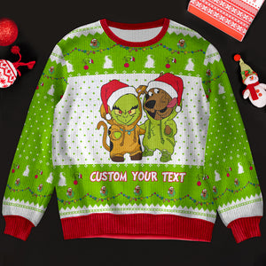 Personalized Gifts For Movie Fan Christmas Ugly Sweater 03ACDT071024 - Ugly Christmas Sweater - GoDuckee