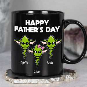 Personalized Dad Coffee Mug Best Dad In The Galaxy, Gift For Dad BLM-06HUHN300323 - Coffee Mug - GoDuckee