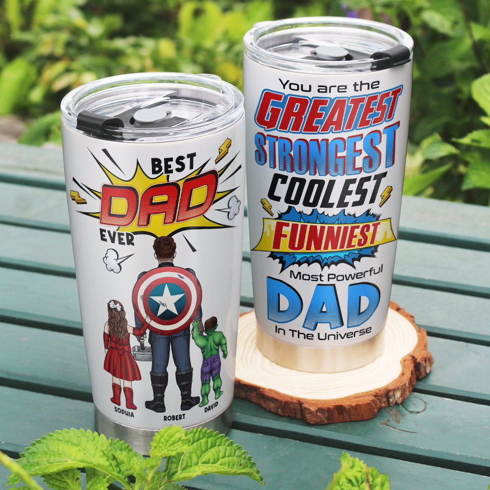 Most Powerful Dad Personalized Tumbler - 20oz TZ-TCTT-05dnqn180523tm - Tumbler Cup - GoDuckee