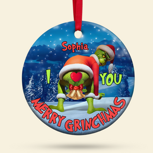 Personalized Gifts For Couples, Funny Christmas Ceramic Ornament 02OHPU300924 - Ornament - GoDuckee