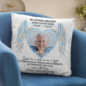 Gifts For Heaven, Personalized Square Pillow, Memorial Gifts - Pillow - GoDuckee