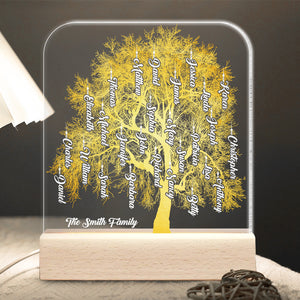Personalized Gifts For Family LED Light Family Tree - Led Night Light - GoDuckee