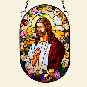 Personalized Gifts For Jesus Lover Suncatcher Ornament 06hupu070325 - Ornament - GoDuckee