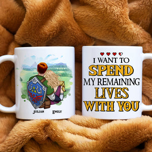 I Want To Spend My Remaining Lives With You, Personalized Mug 05NAHN200623HH - Coffee Mug - GoDuckee